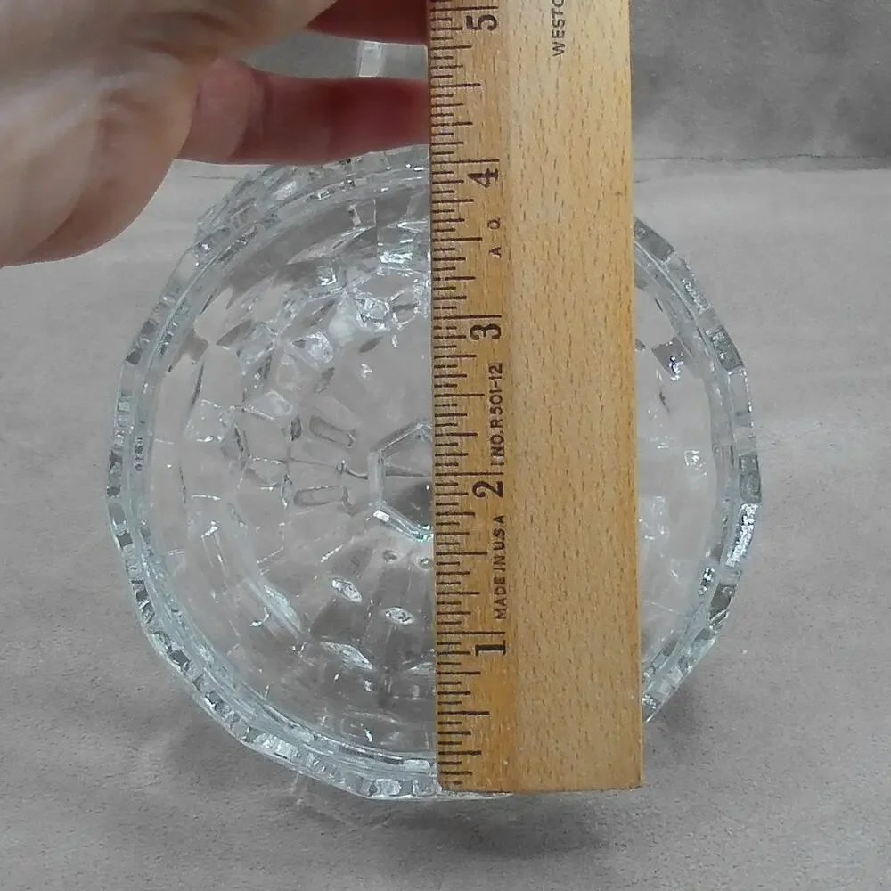 Fostoria Jelly Dish & Lid American Clear (Stem 2056) Vintage Glass Compote